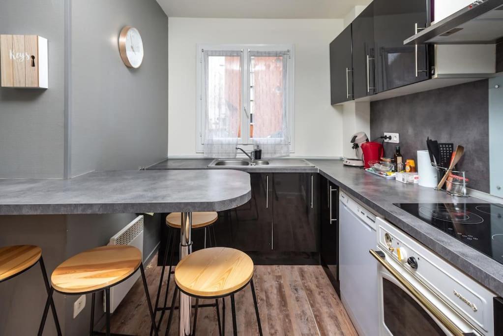 Апартаменты Duplex Cosy Et Contemporain Avec Parking Prive Амьен Экстерьер фото